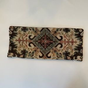 Designer fabric throw pillow cover